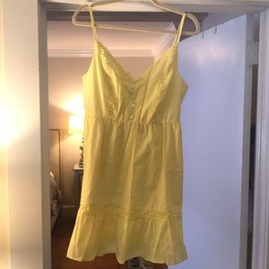 Pale yellow casual summer dress